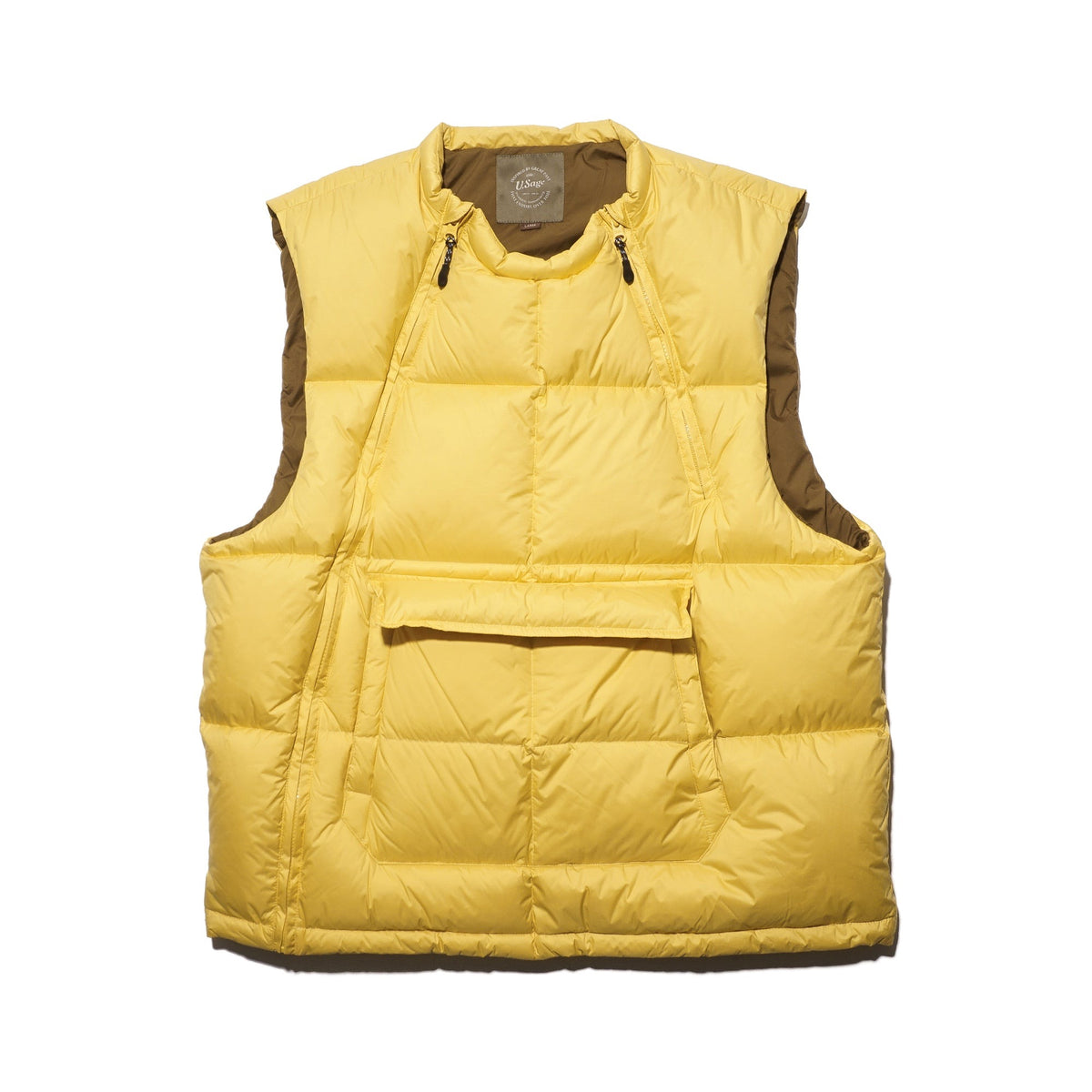 UTILITY DOWN VEST "YELLOW" ANNMS Shop
