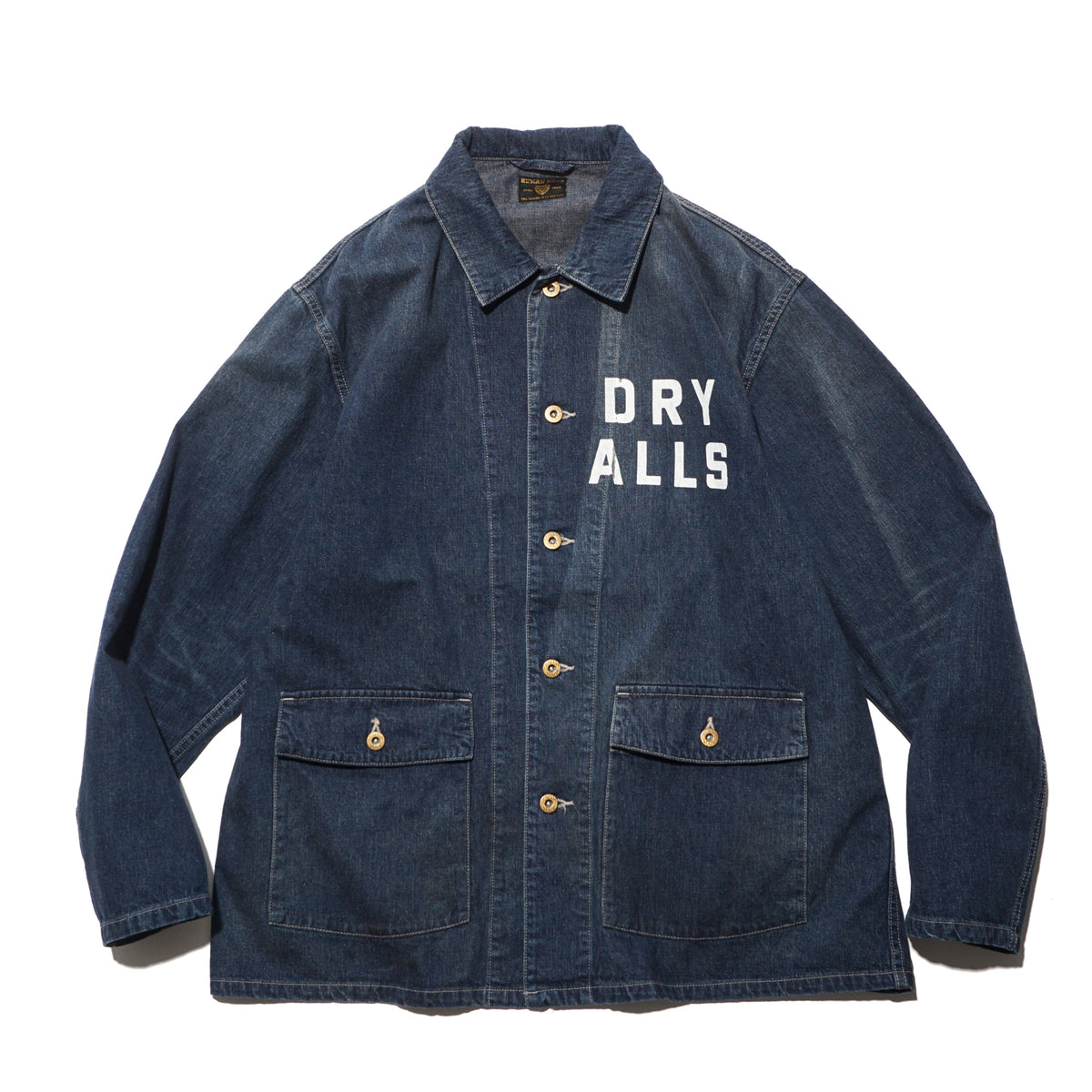 ジャケット・アウター OLD BLUE BLUE denim coverall fade grunge MILITARY DENIM COVERALL JACKET 