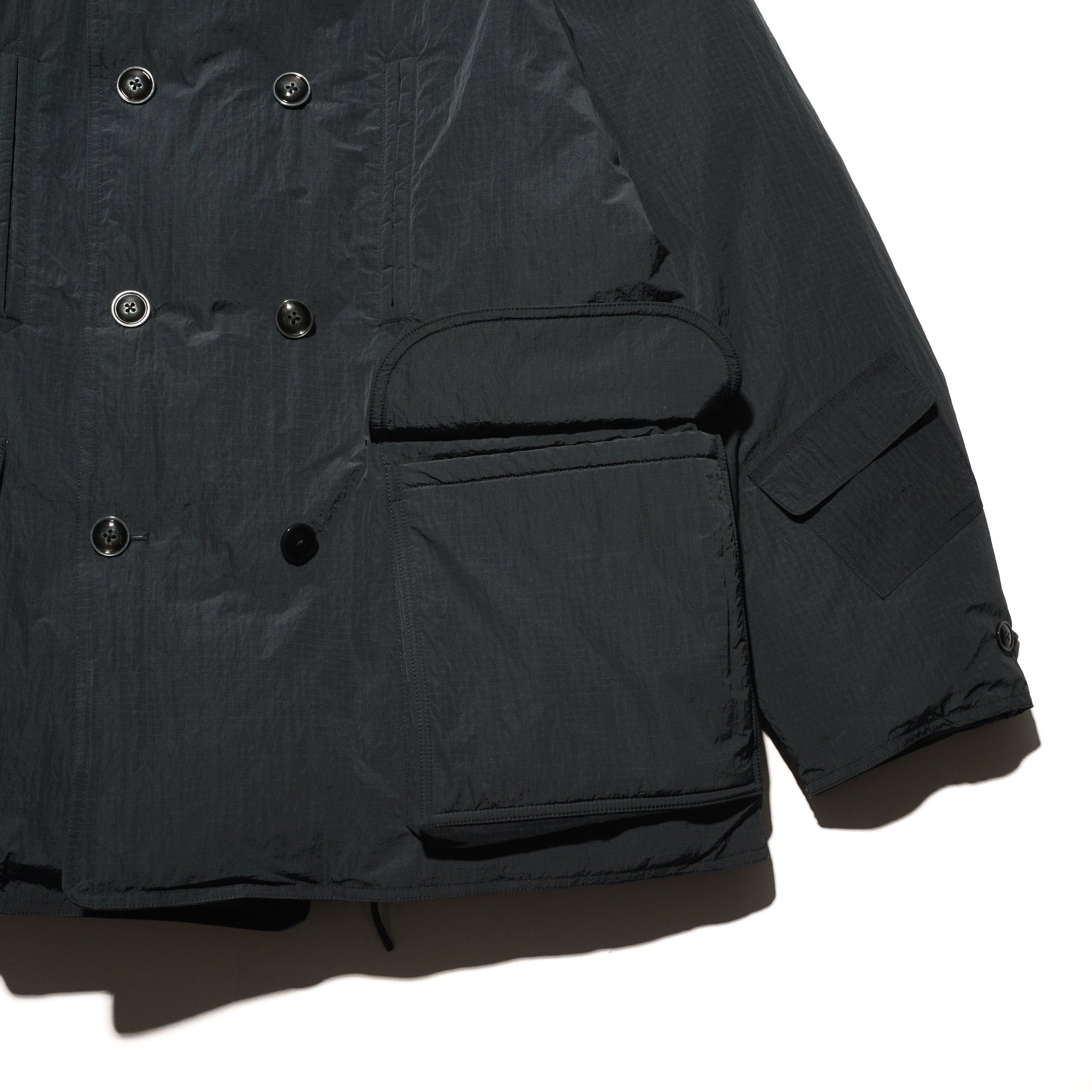 DOWN RIPSTOP PEA COAT 