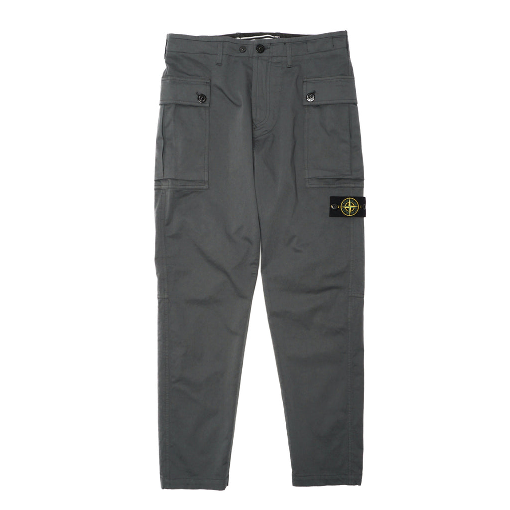 STRETCH COTTON WOOL STAIN CARGO PANTS LEAD GREY – ANNMS Shop