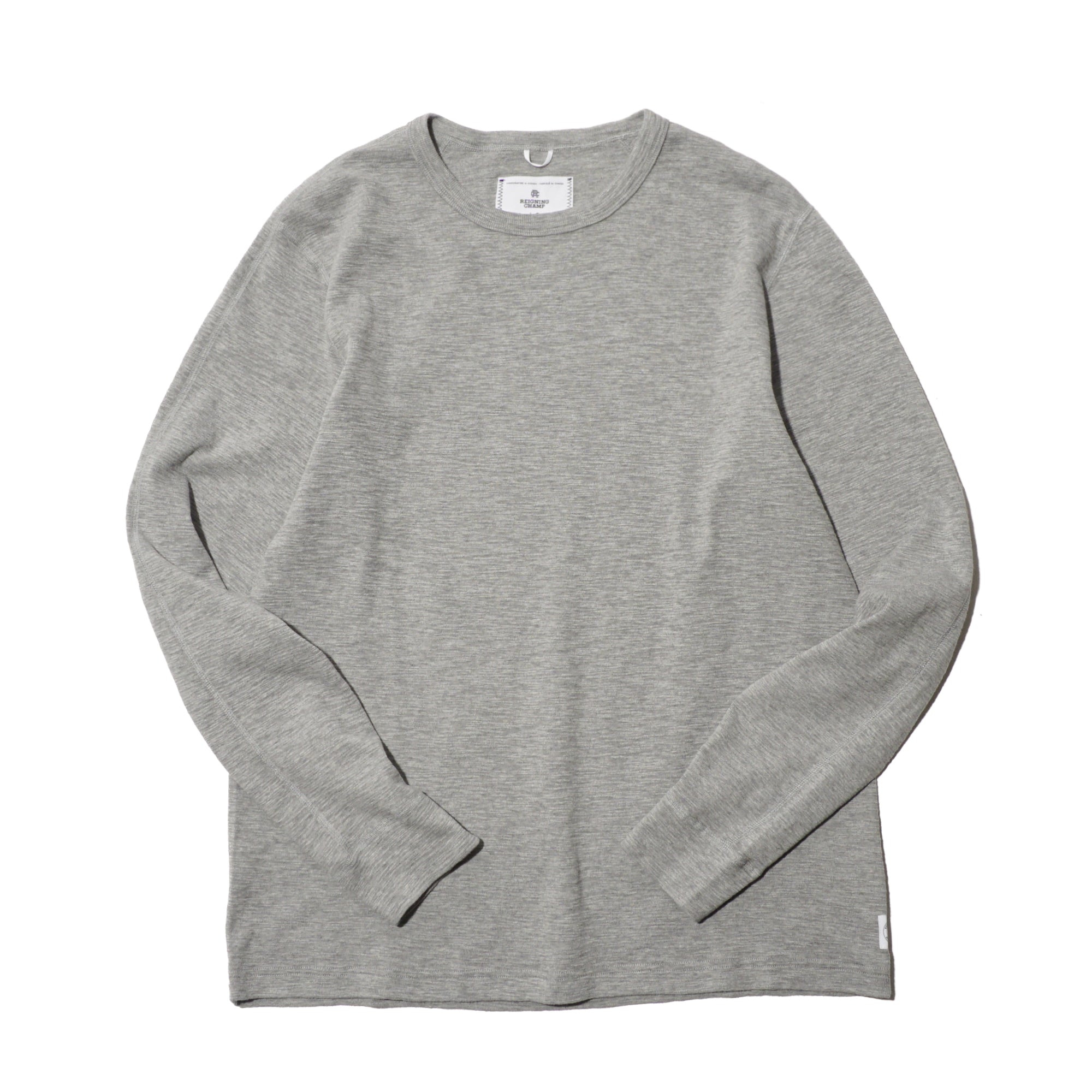 1X1 SLUB LONG SLEEVE "GREY"