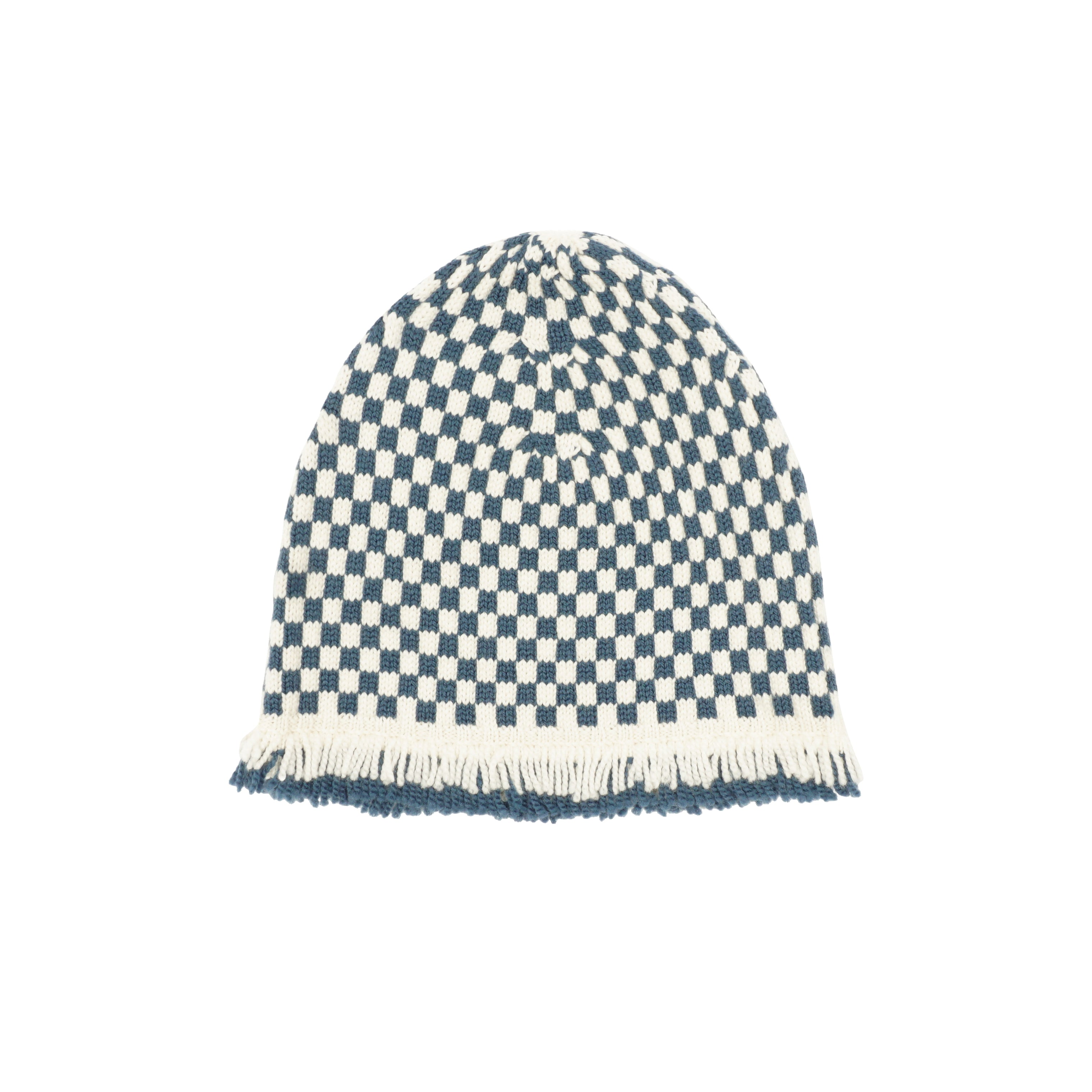 FRINGE CHECK HAT 